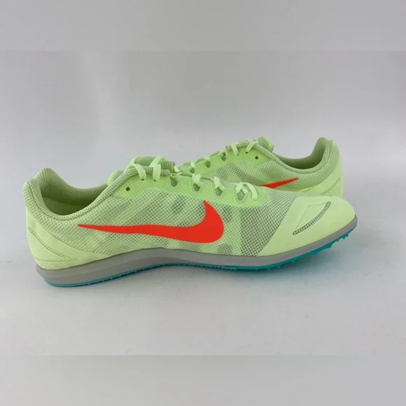 Nike Zoom Rival D 10 Volt Green Men's Track Spikes Shoes With Bag & Tool - Picture 8 of 12